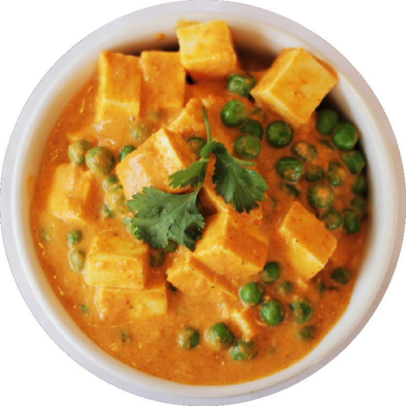 Delicious Matar Paneer, a classic Indian dish with peas and paneer.
